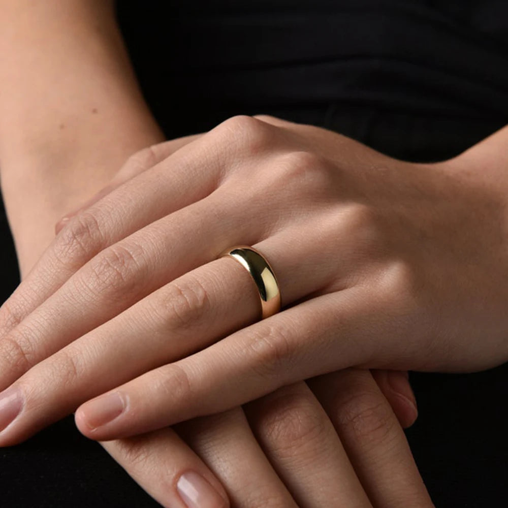 Classic Style Rings for Stacking Stainless Steel Rings For Woman For Gift Jewelry