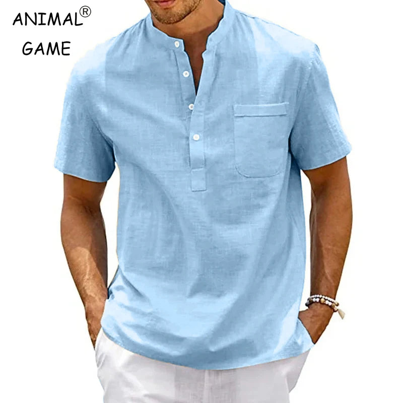 Lightweight Summer Men’s Button Shirt