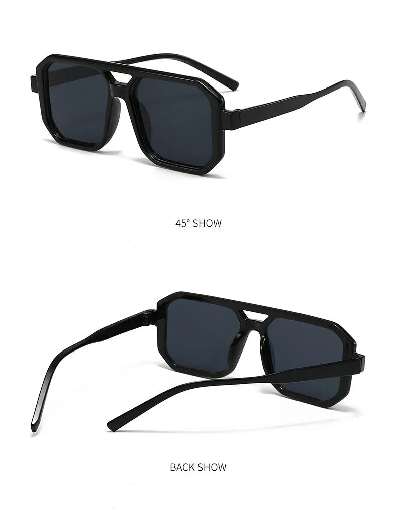 Vintage Oversized Square Sunglasses