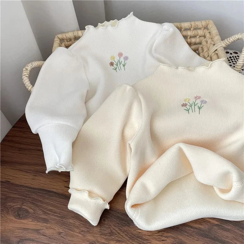 Baby Girls Winter Embroidered Sweater