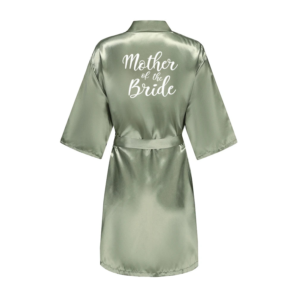 Bridesmaid Satin Robe – Grass Green
