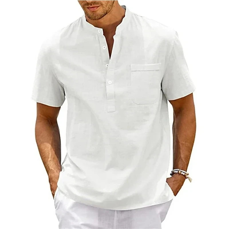 Lightweight Summer Men’s Button Shirt
