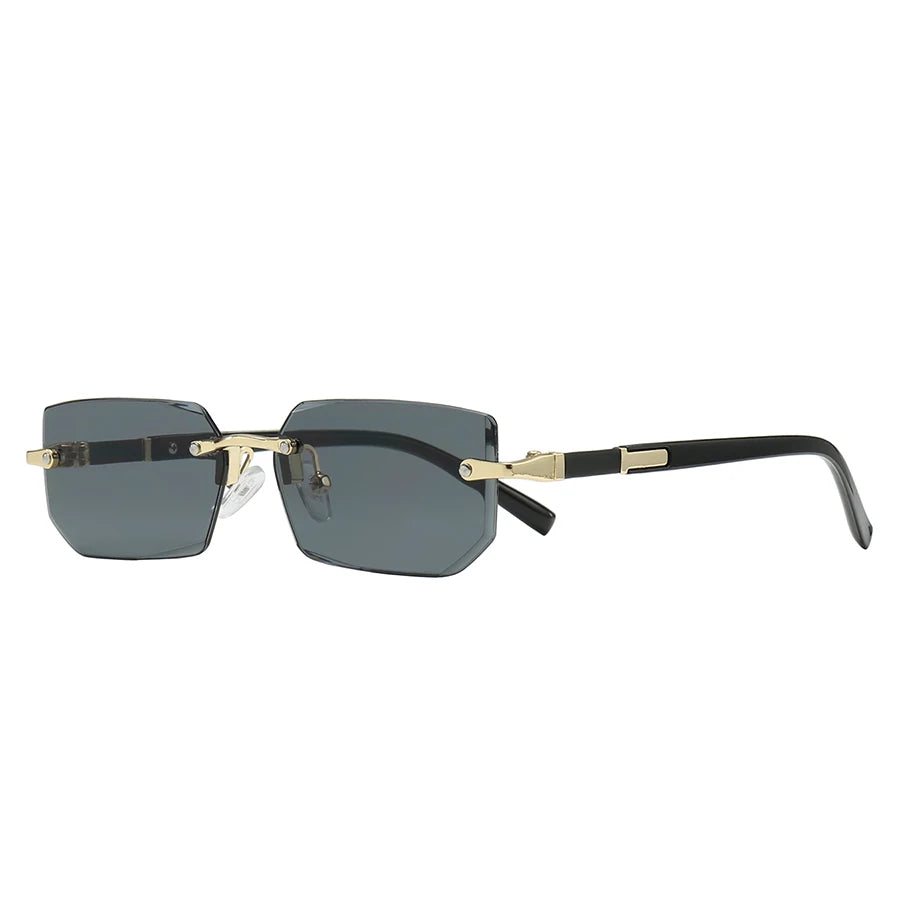 Luxury Rimless Rectangle Sunglasses