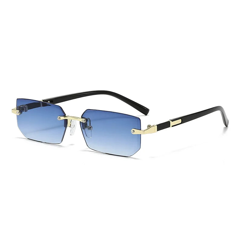 Rimless Rectangle Sunglasses