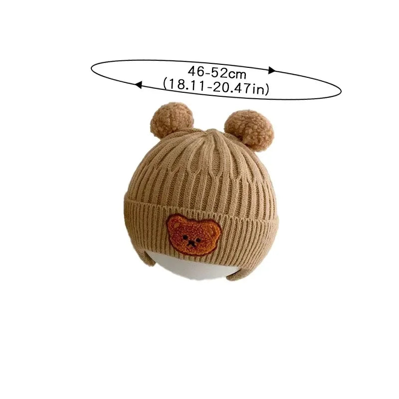 Cute Bear Knit Baby Winter Hat