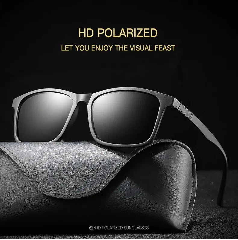 Luxury Polarized Square Sunglasses