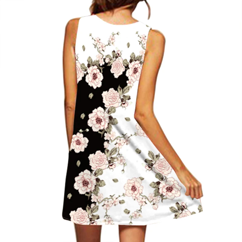 European Style Printed Maxi Dress