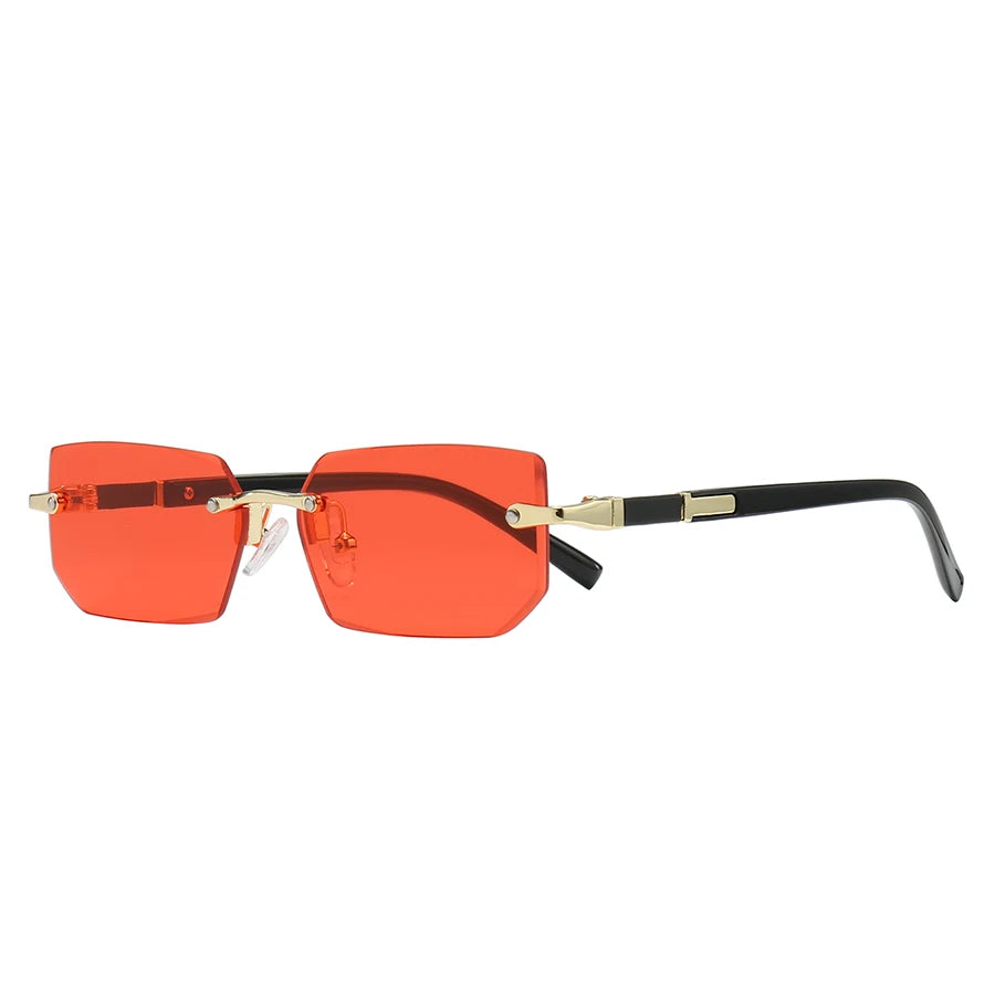 Luxury Rimless Rectangle Sunglasses