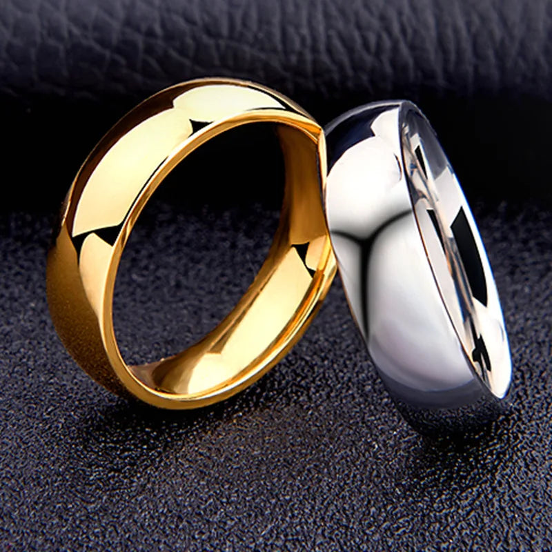 Titanium Wedding Ring – For Men & Women, Anti-Allergy, Polished