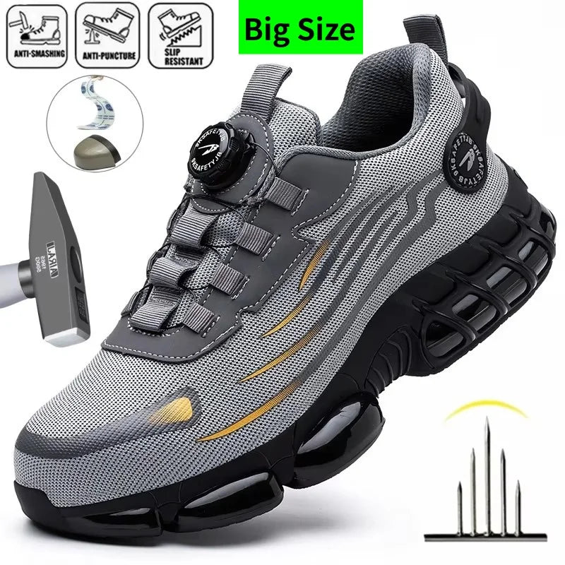 Rotary Buckle Safety Work Shoes