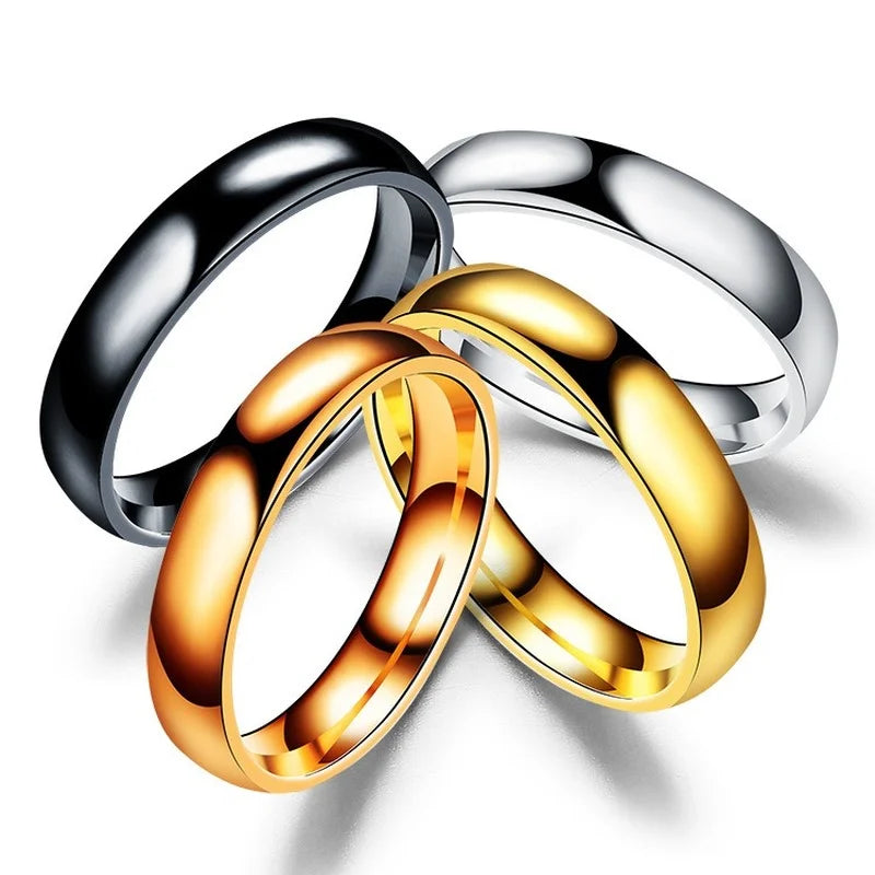 Titanium Wedding Ring – For Men & Women, Anti-Allergy, Polished