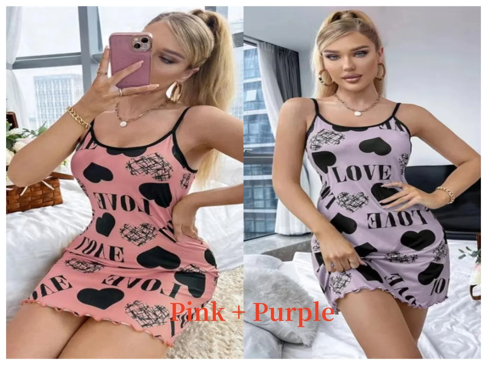 Sexy Summer Print Pajama Dress