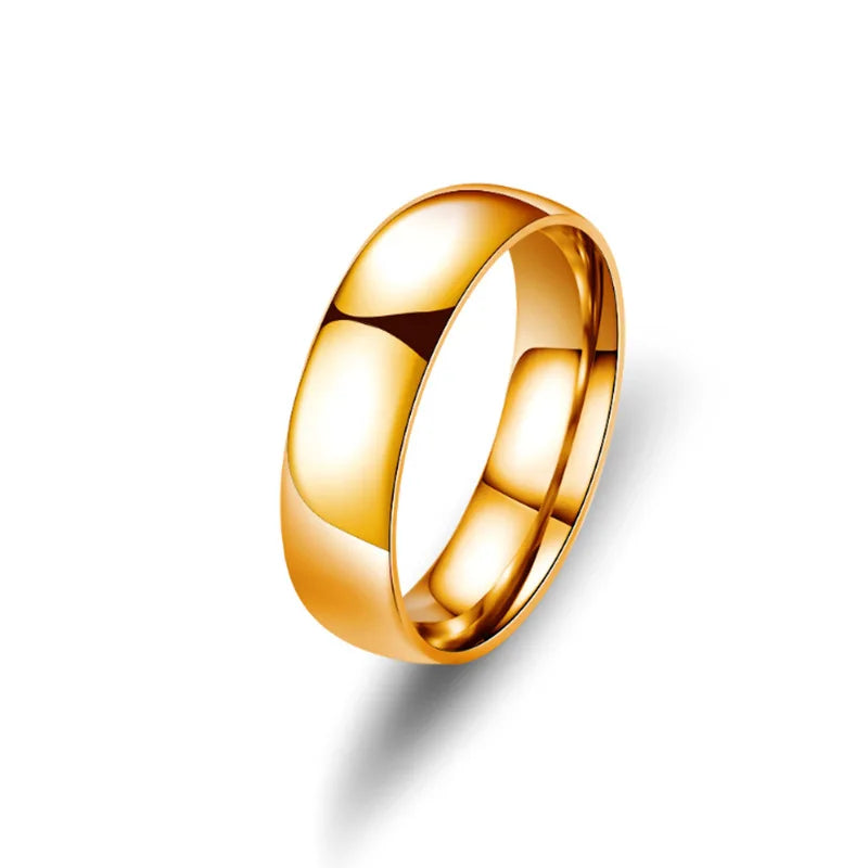 Titanium Wedding Ring – For Men & Women, Anti-Allergy, Polished