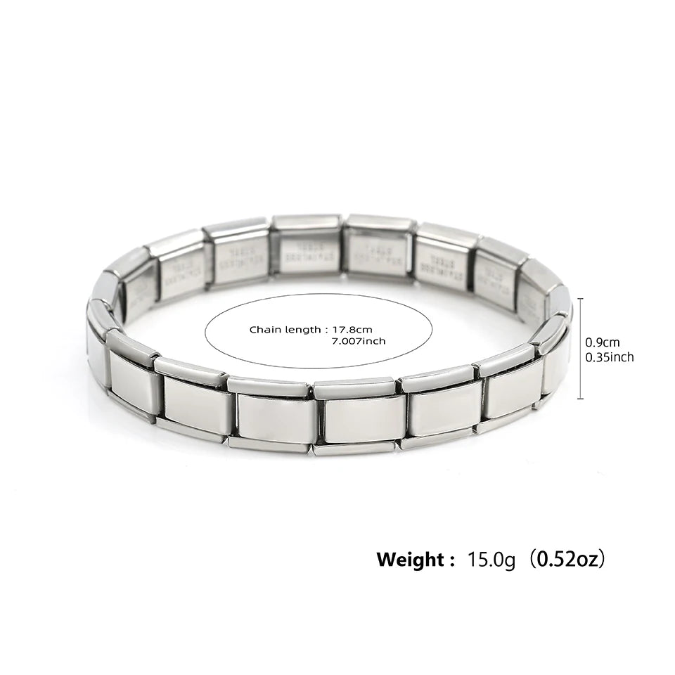 Trendy Italian Stainless Steel Bracelet