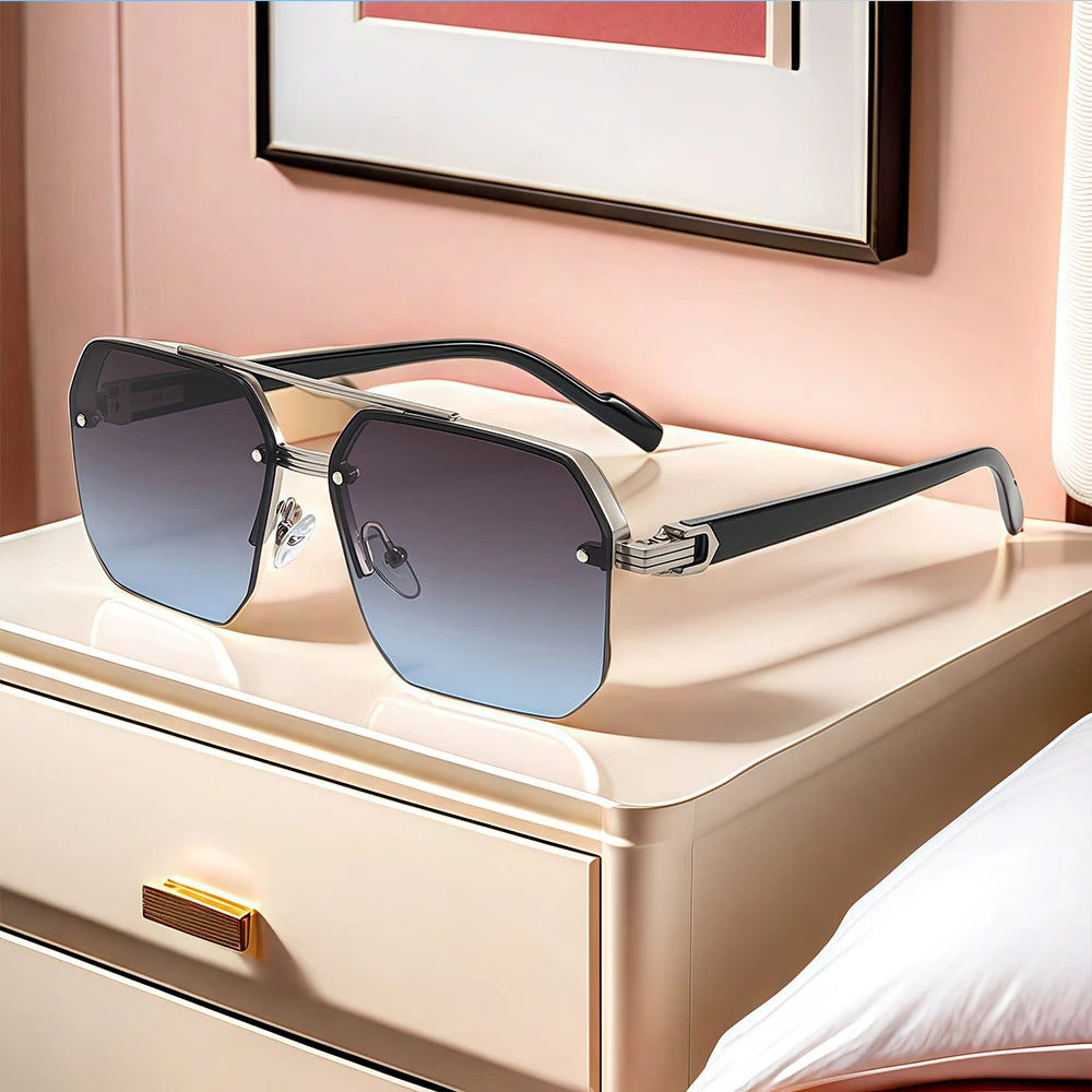 2025 Frameless Square Sunglasses