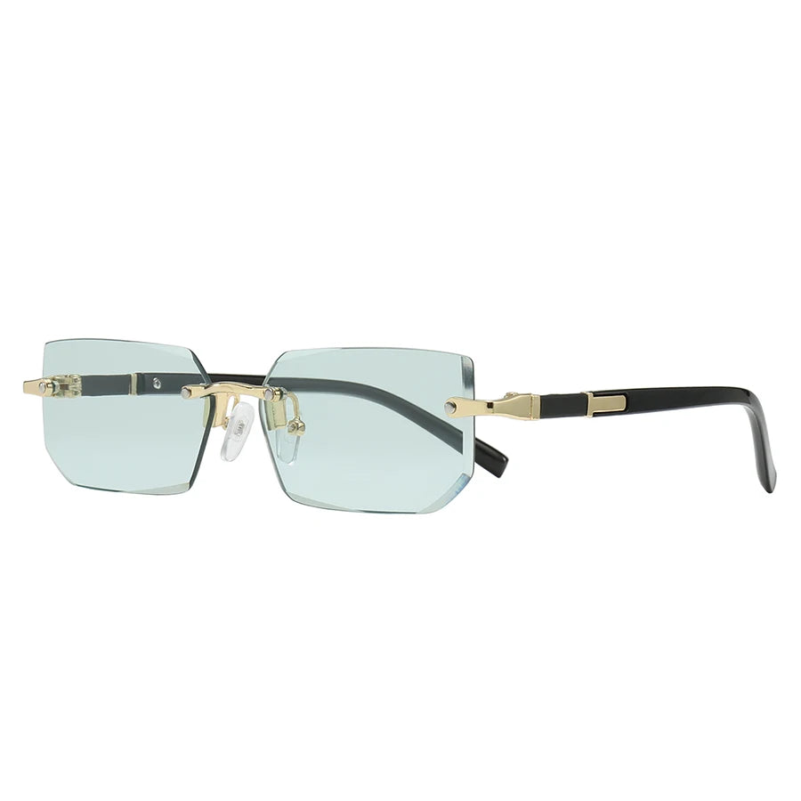 Luxury Rimless Rectangle Sunglasses