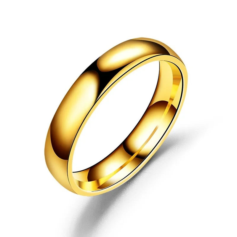 Titanium Wedding Ring – For Men & Women, Anti-Allergy, Polished