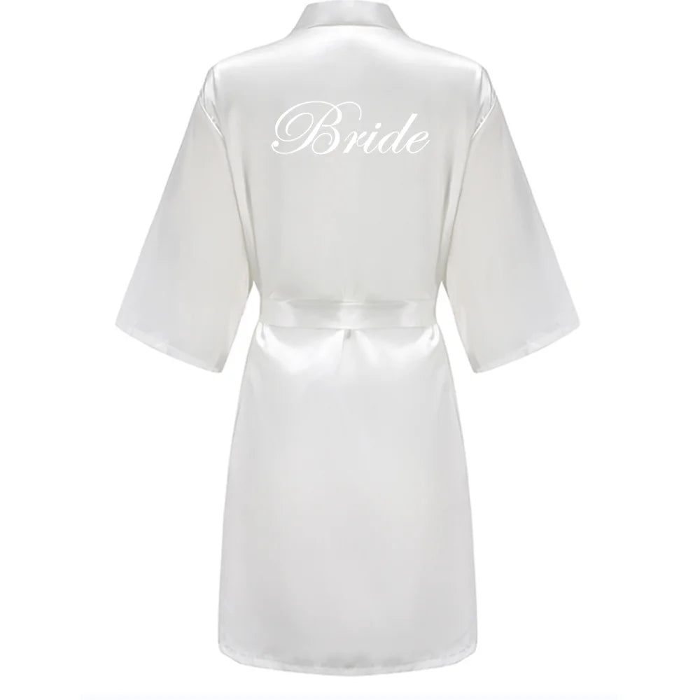 Bridesmaid Satin Robe – Grass Green