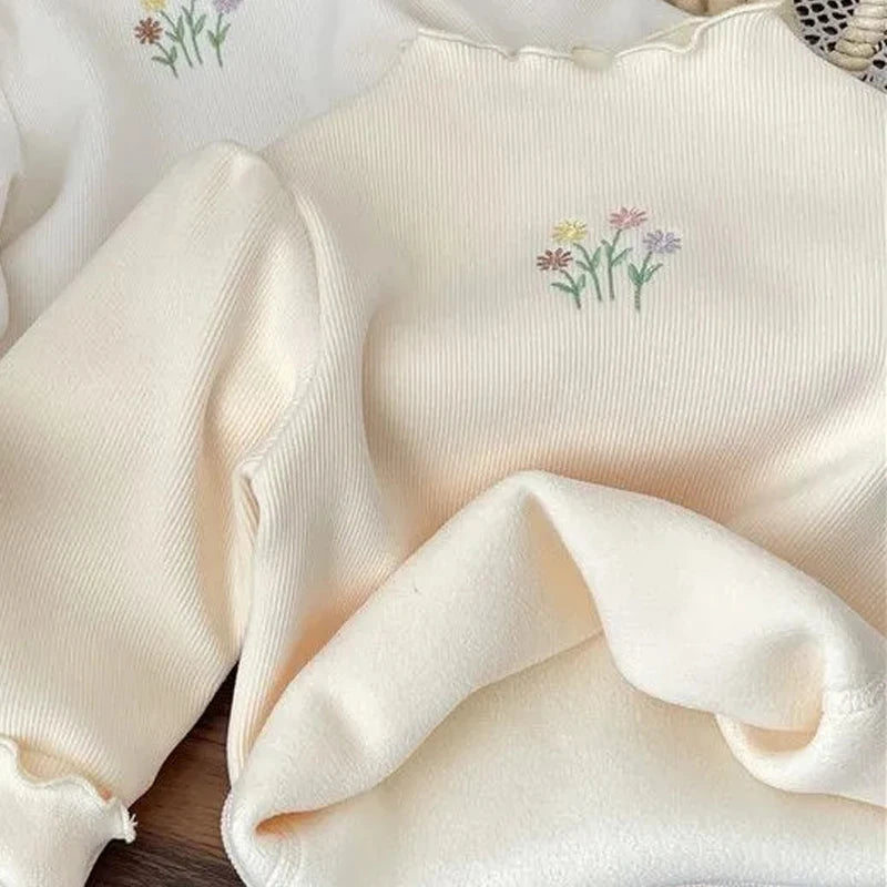 Baby Girls Winter Embroidered Sweater