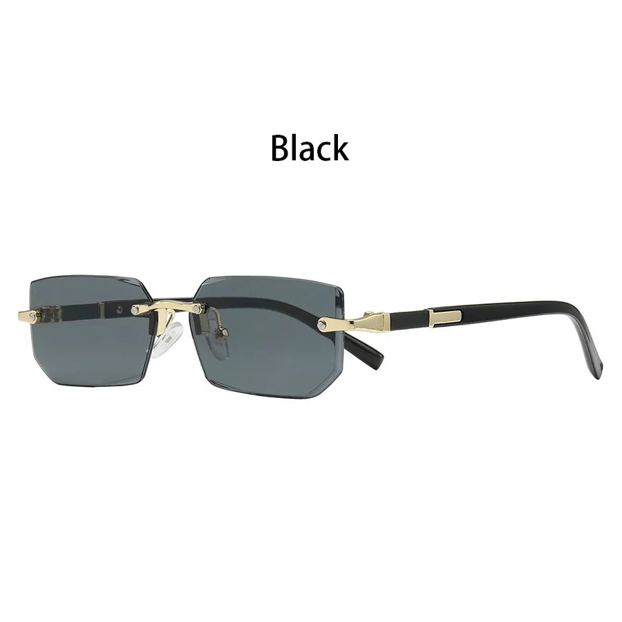 Luxury Rimless Rectangle Sunglasses