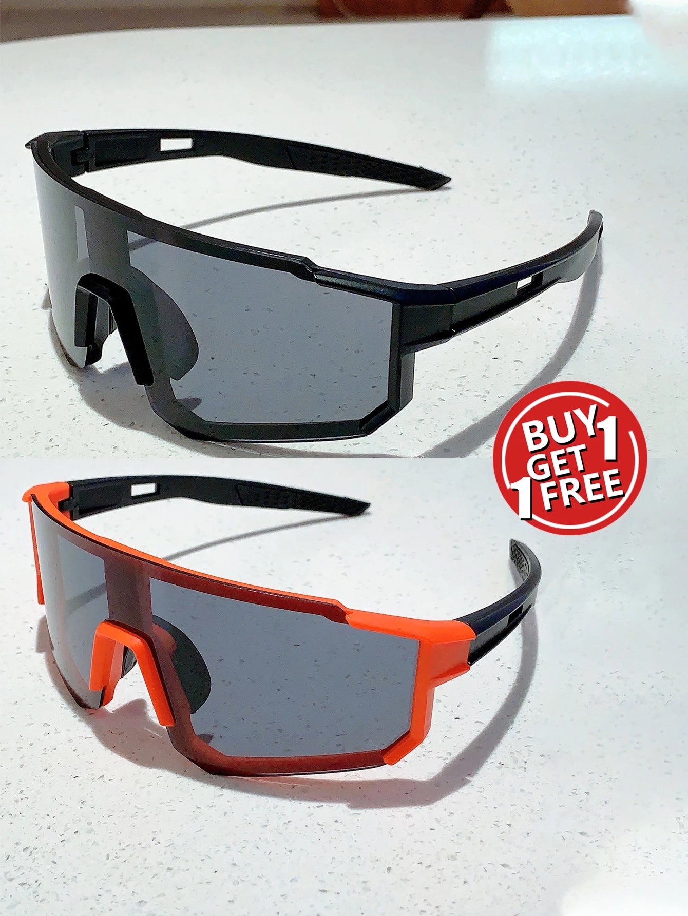 Trendy Oversized Sports Sunglasses