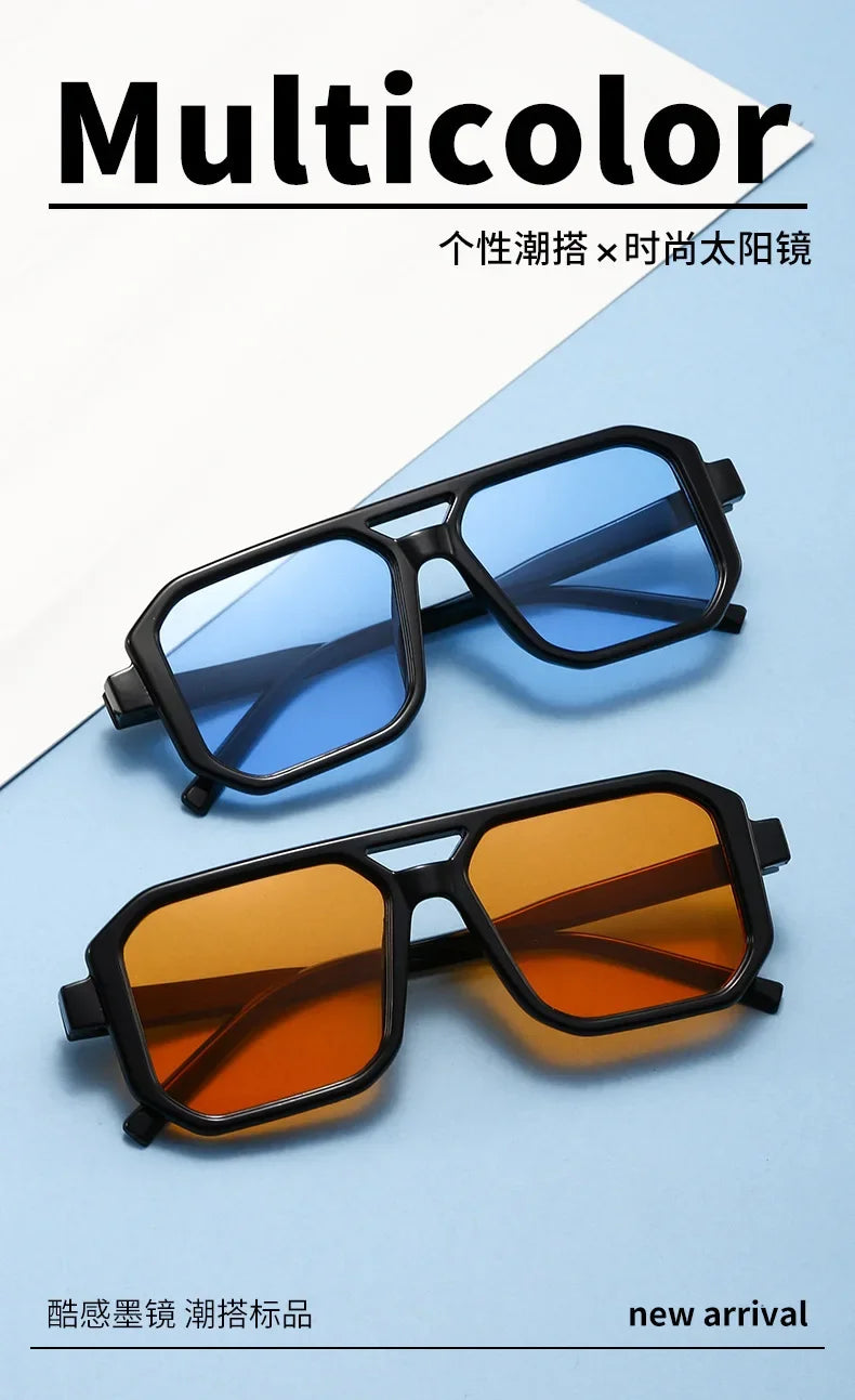 Vintage Oversized Square Sunglasses