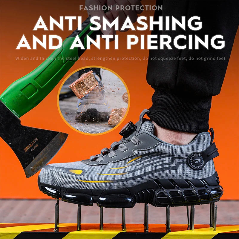 Rotary Buckle Safety Work Shoes