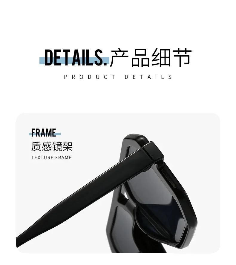 Vintage Oversized Square Sunglasses