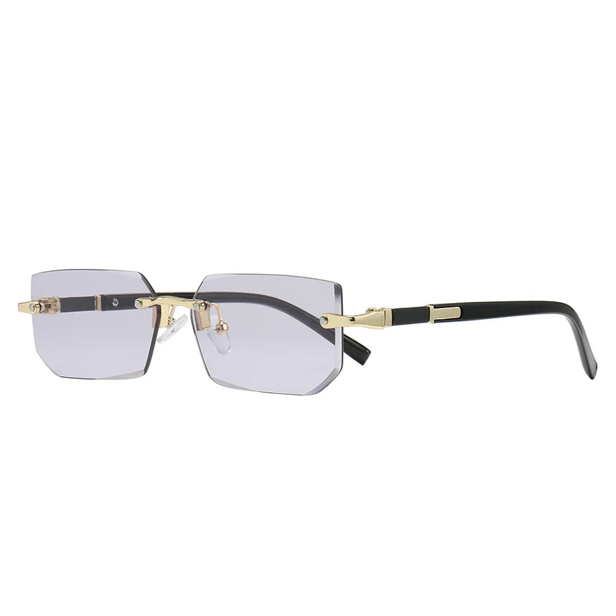 Luxury Rimless Rectangle Sunglasses