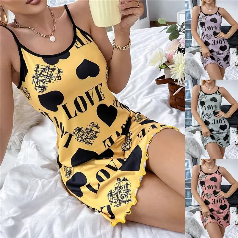 Sexy Summer Print Pajama Dress