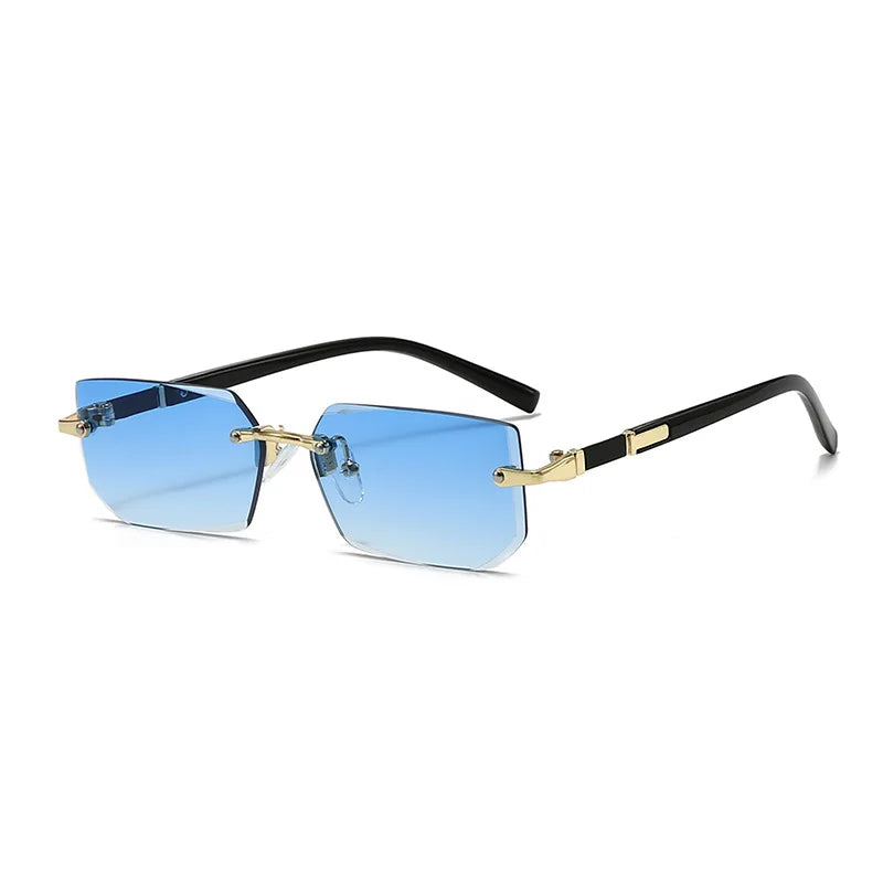 Rimless Rectangle Sunglasses