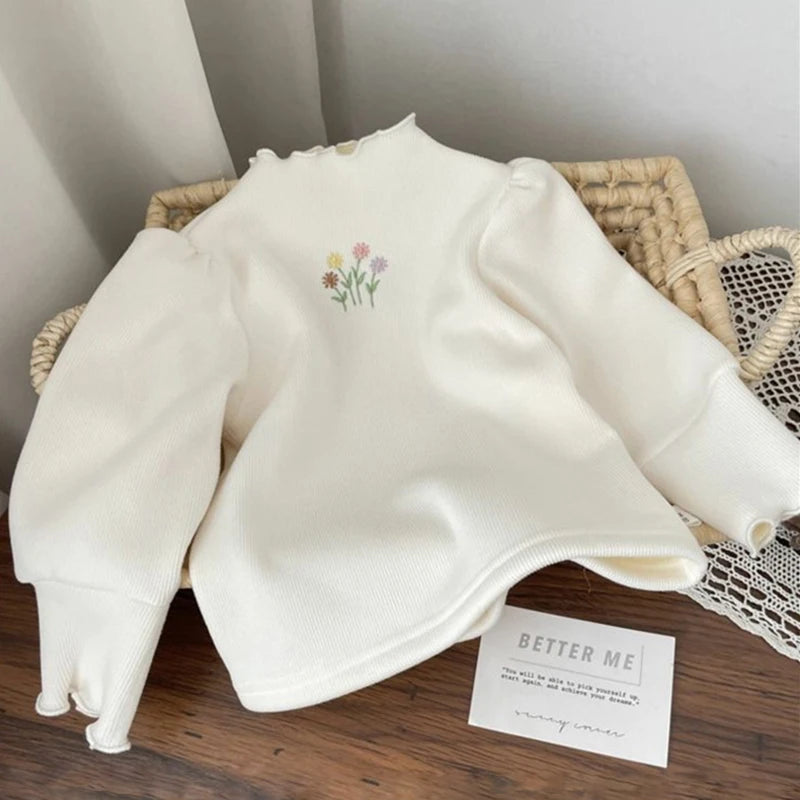 Baby Girls Winter Embroidered Sweater