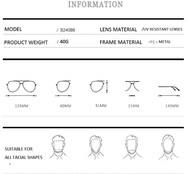 2025 Frameless Square Sunglasses