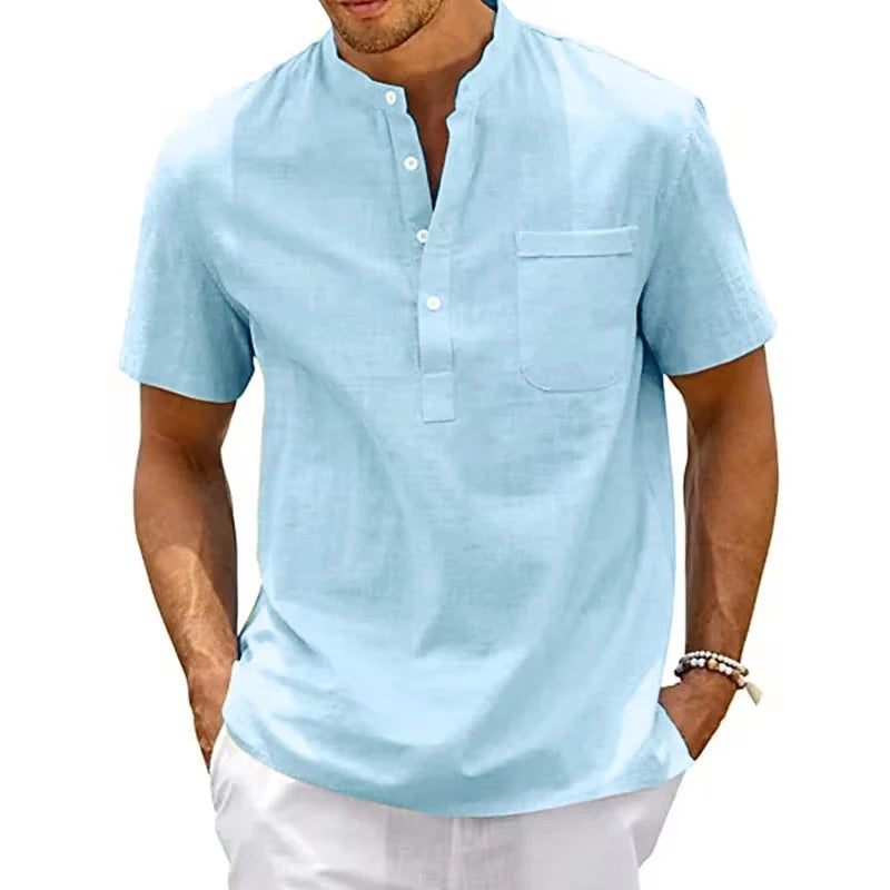 Lightweight Summer Men’s Button Shirt