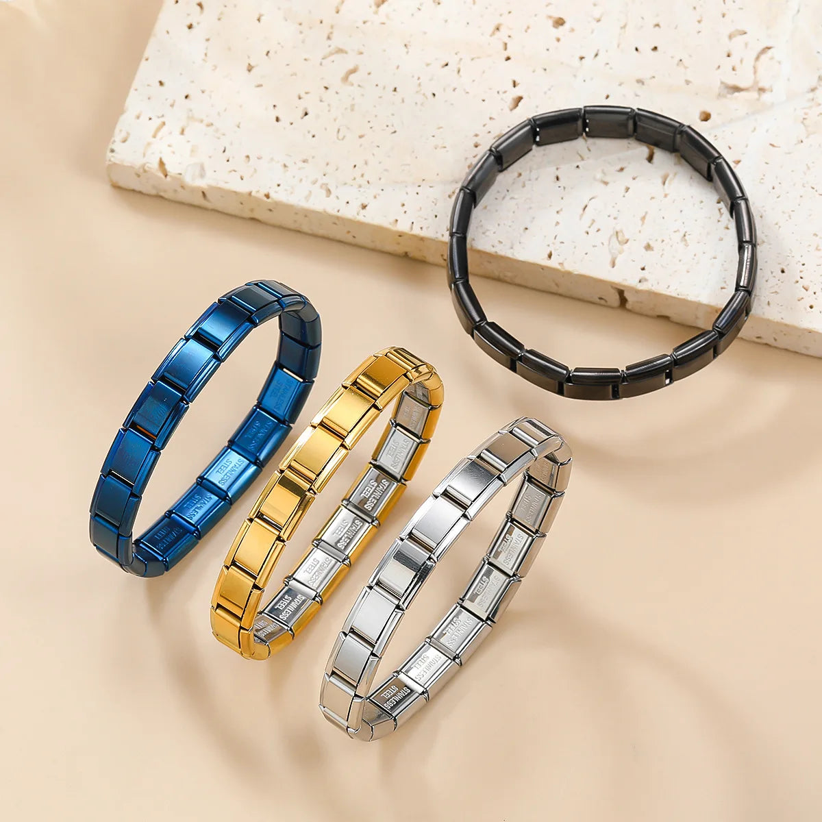 Trendy Italian Stainless Steel Bracelet