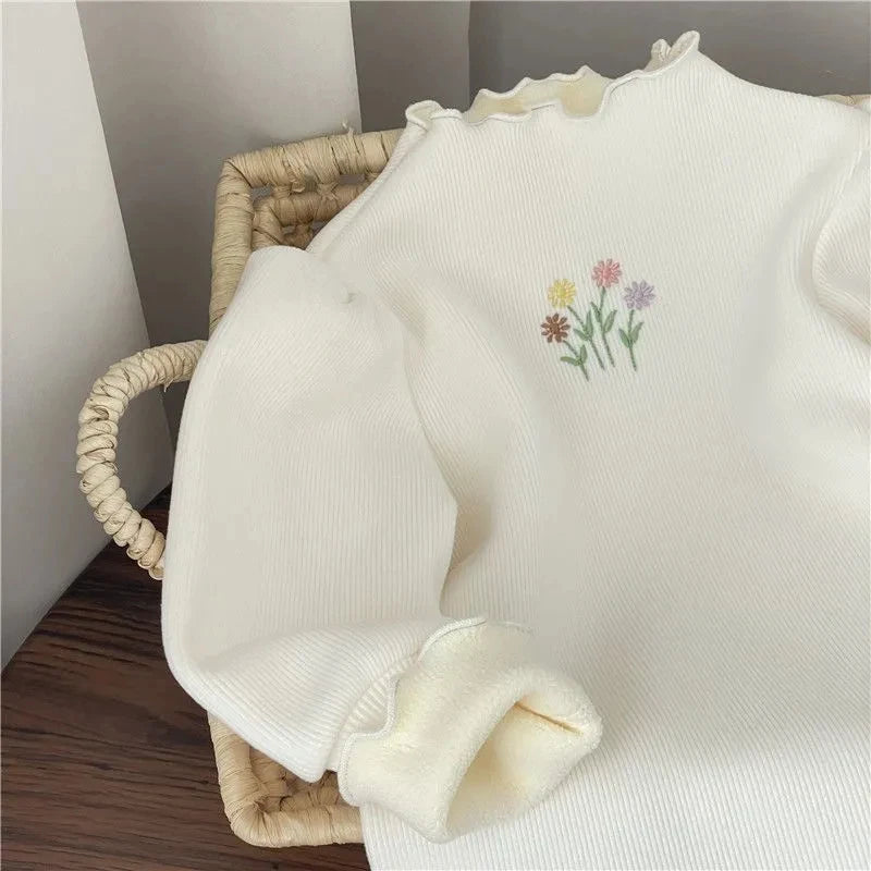 Baby Girls Winter Embroidered Sweater