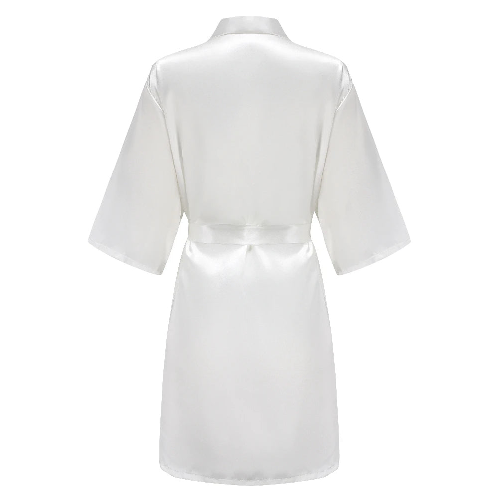 Bridesmaid Satin Robe – Grass Green
