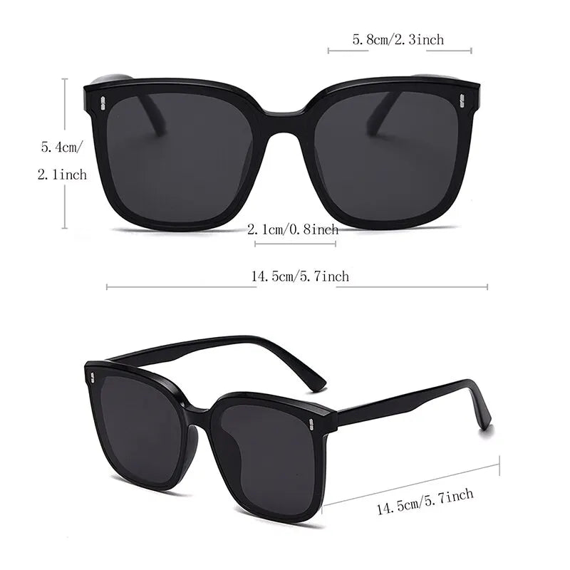 Big Frame Fashion Square Sunglasses