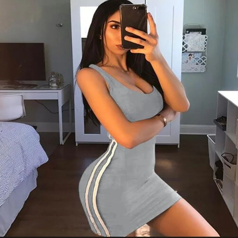 Sexy Spaghetti Strap Sheath Dress