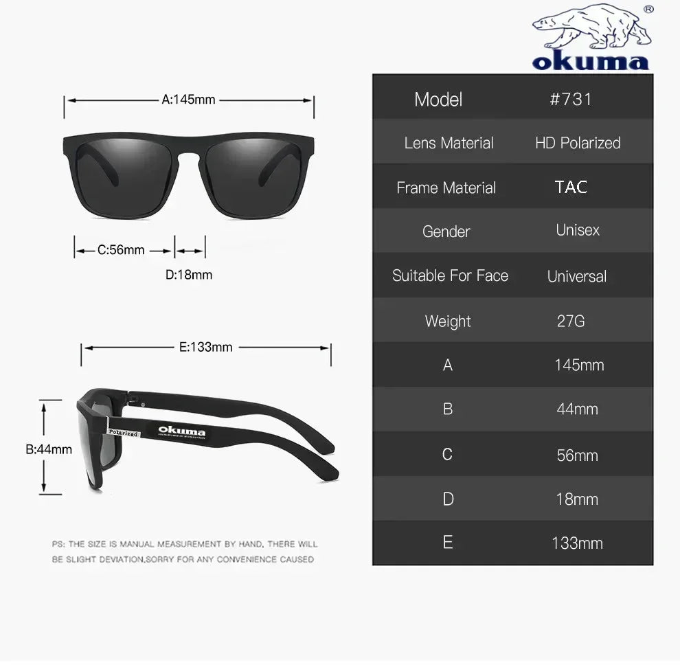 Okuma Polarized UV400 Sports Sunglasses