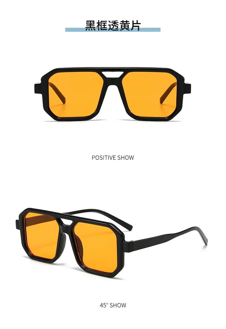 Vintage Oversized Square Sunglasses