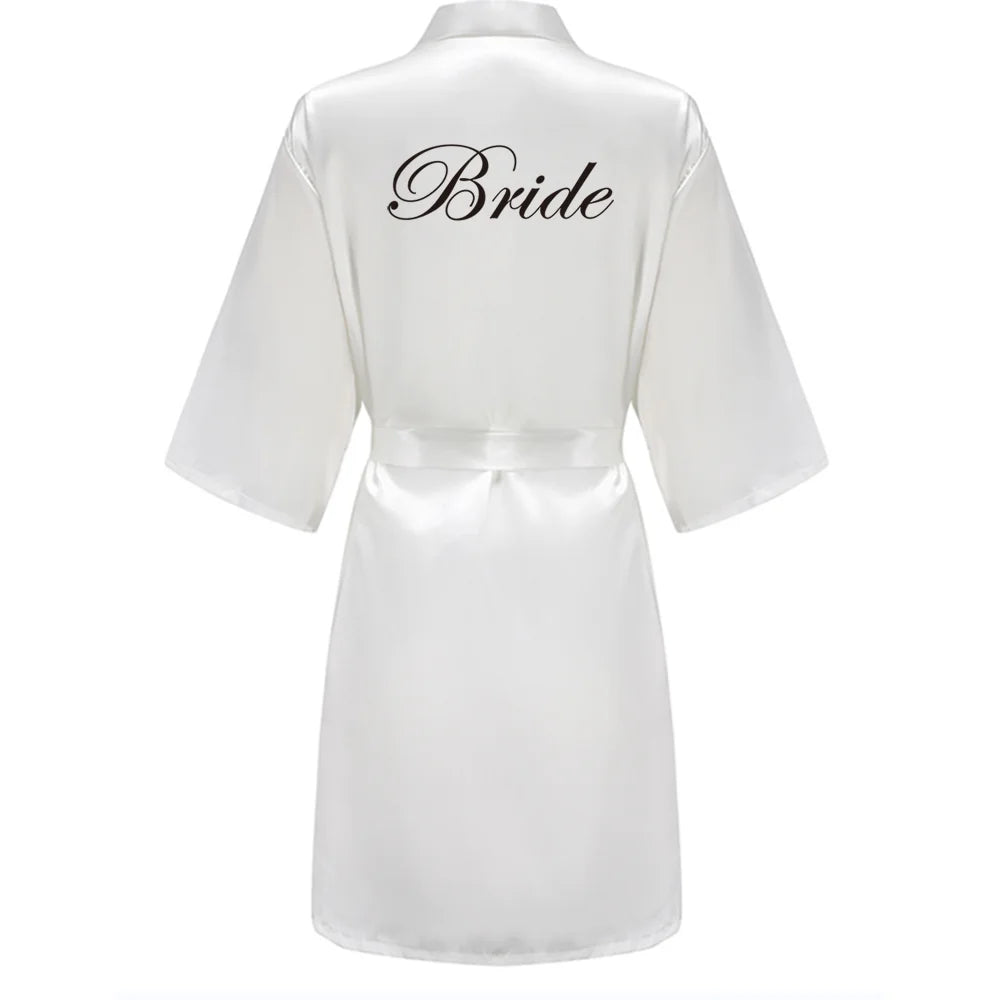 Bridesmaid Satin Robe – Grass Green