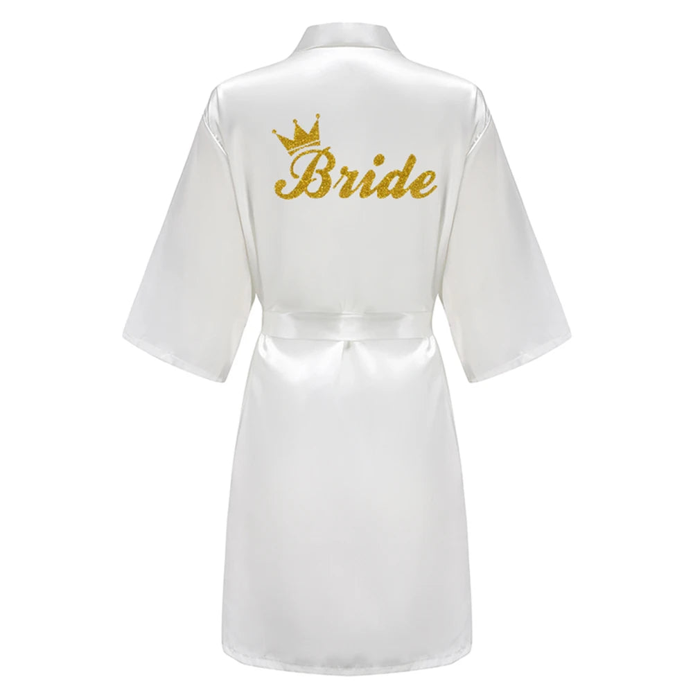 Bridesmaid Satin Robe – Grass Green