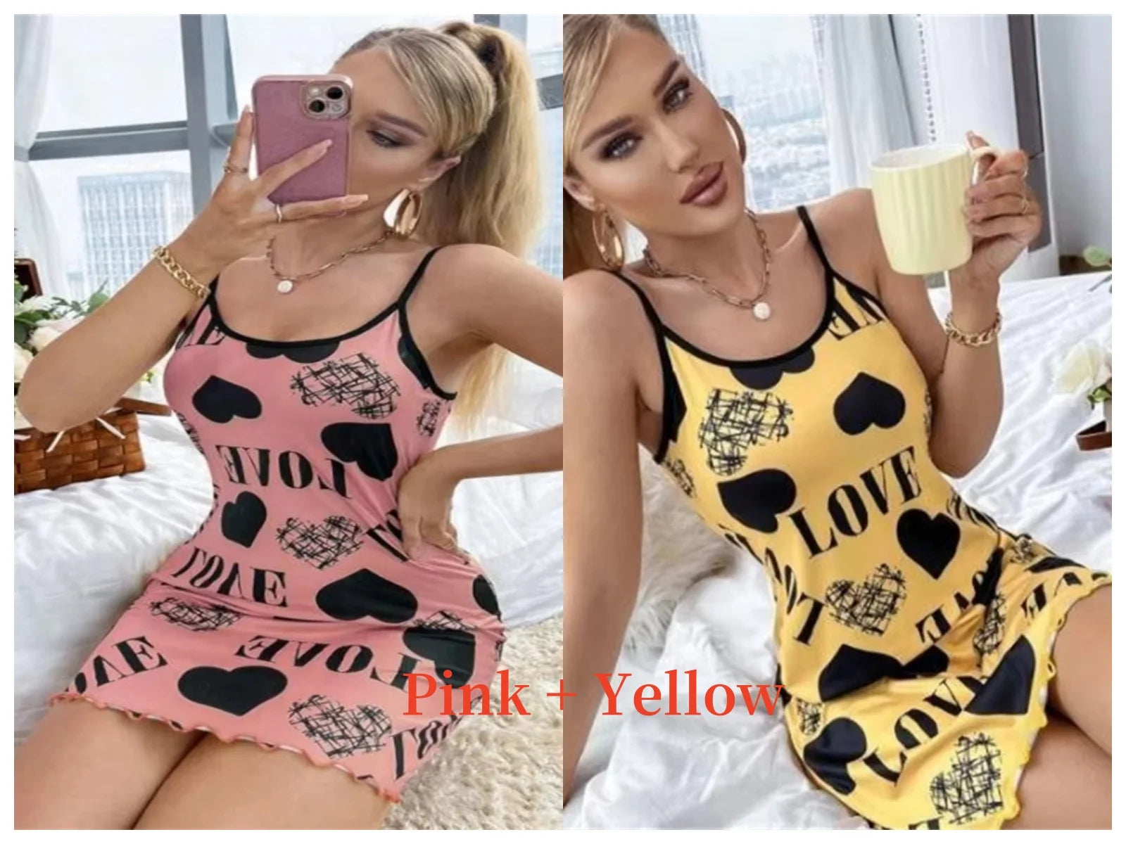 Sexy Summer Print Pajama Dress