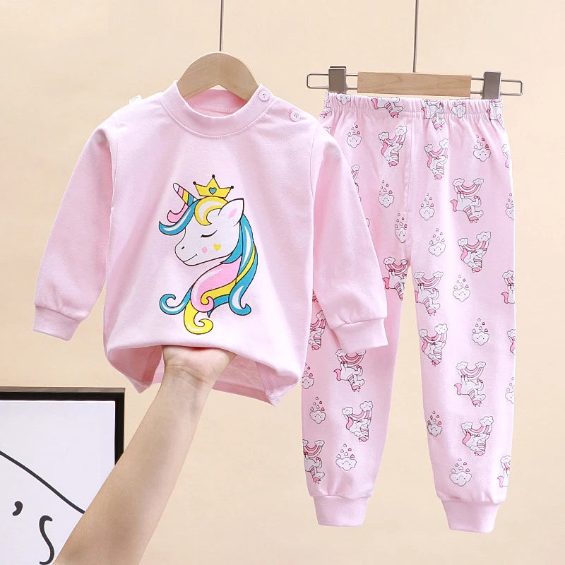 Baby Girls Cartoon Pajama Set