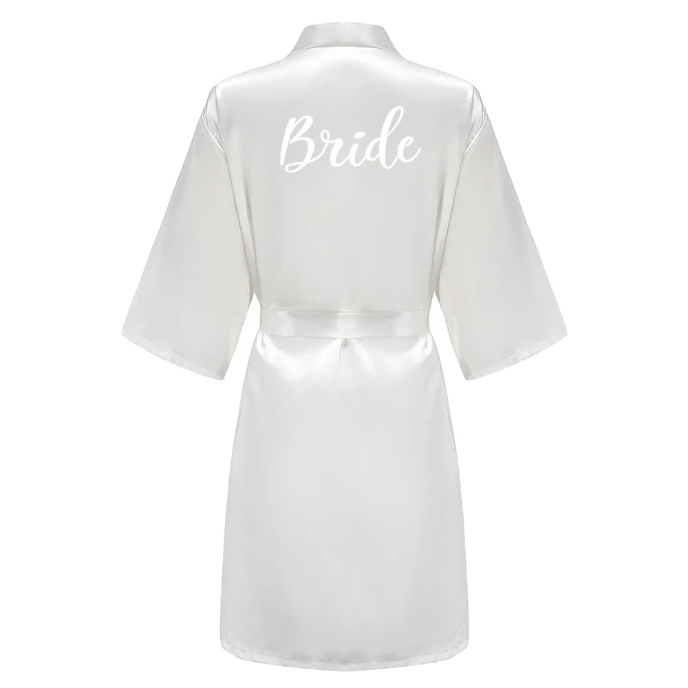 Bridesmaid Satin Robe – Grass Green