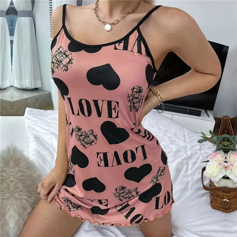 Sexy Summer Print Pajama Dress