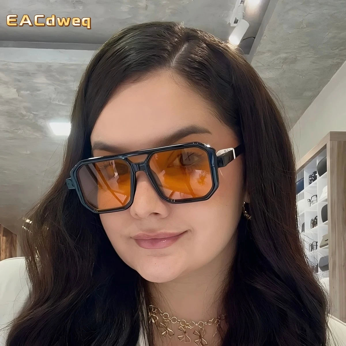 Vintage Oversized Square Sunglasses