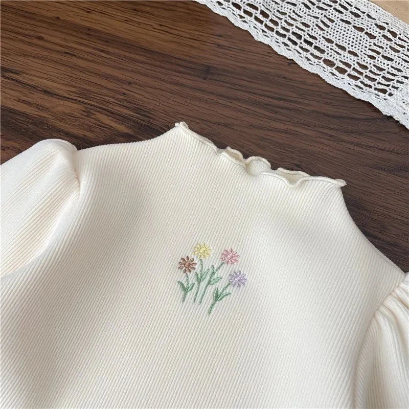 Baby Girls Winter Embroidered Sweater