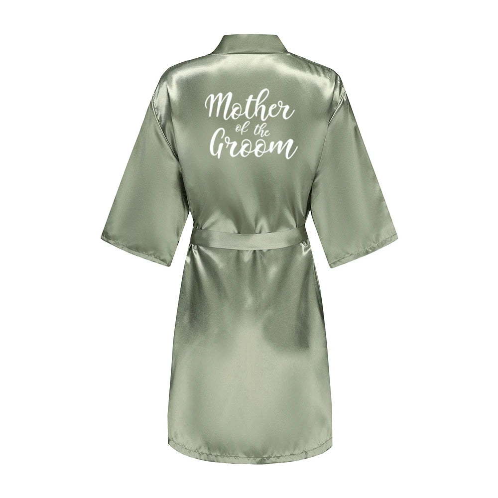 Bridesmaid Satin Robe – Grass Green